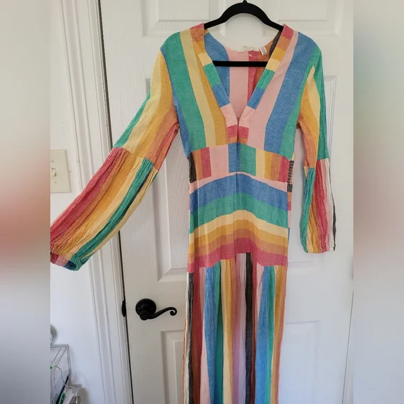 BILLABONG Sincerely Jules Mix It Up Maxi Boho Dress Size Small - Picture 5 of 6